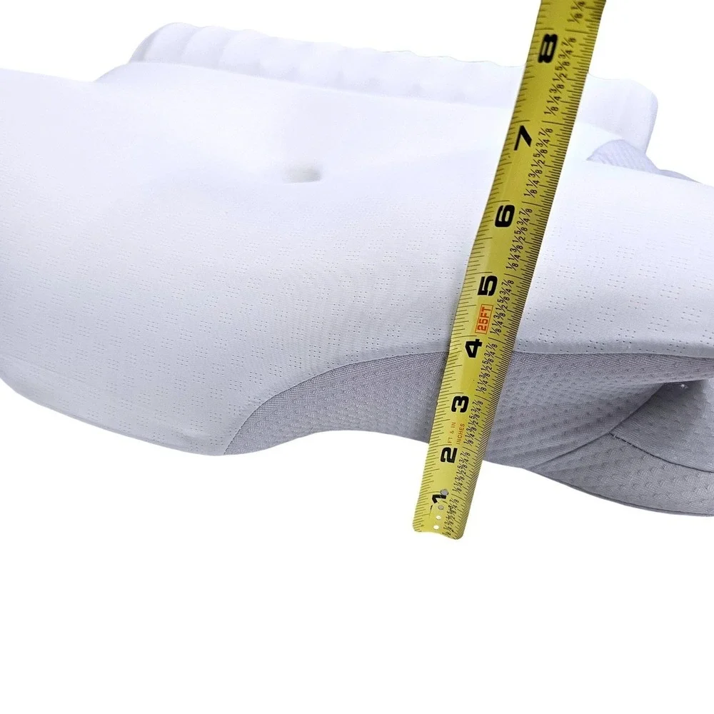 Onesmile Ergonomic Cervical Contour Pillow Memory Foam Neck Support Bedding EUC